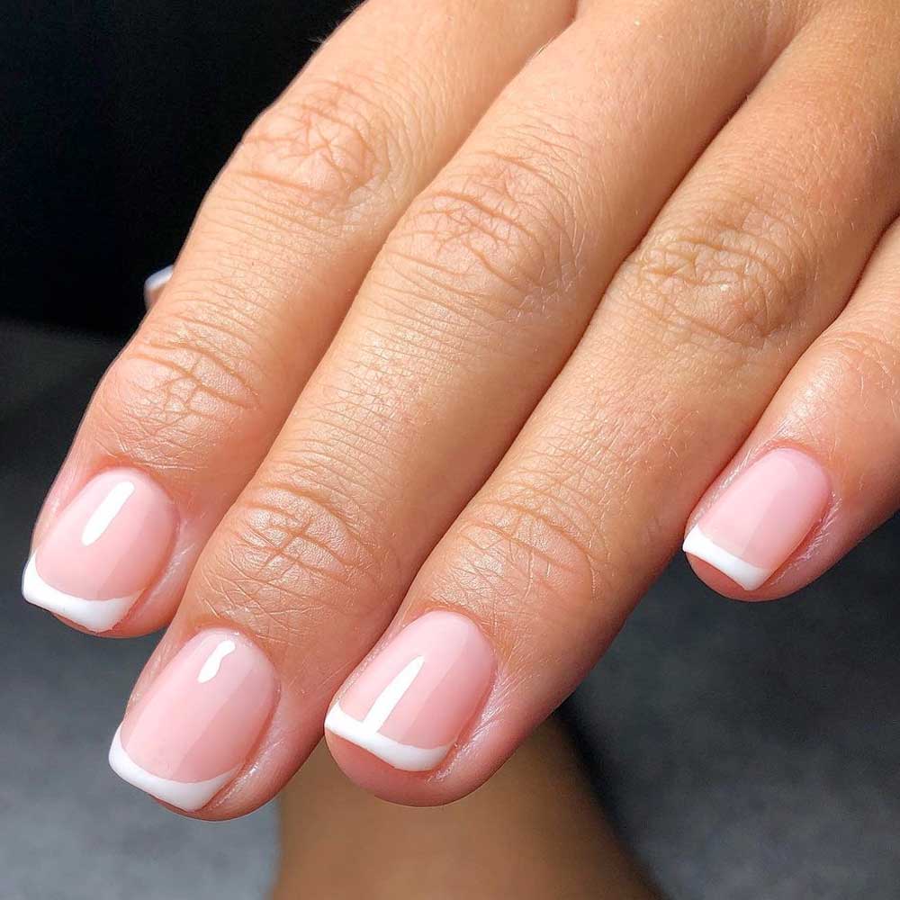 Unghie corte french manicure Unghie corte french manicure