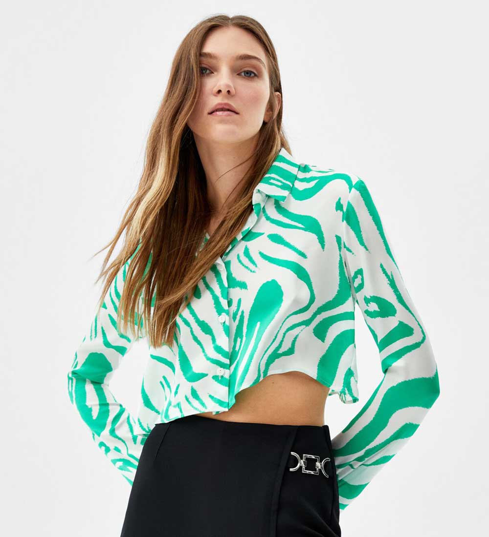 camicia cropped a fantasia camicia cropped a fantasia
