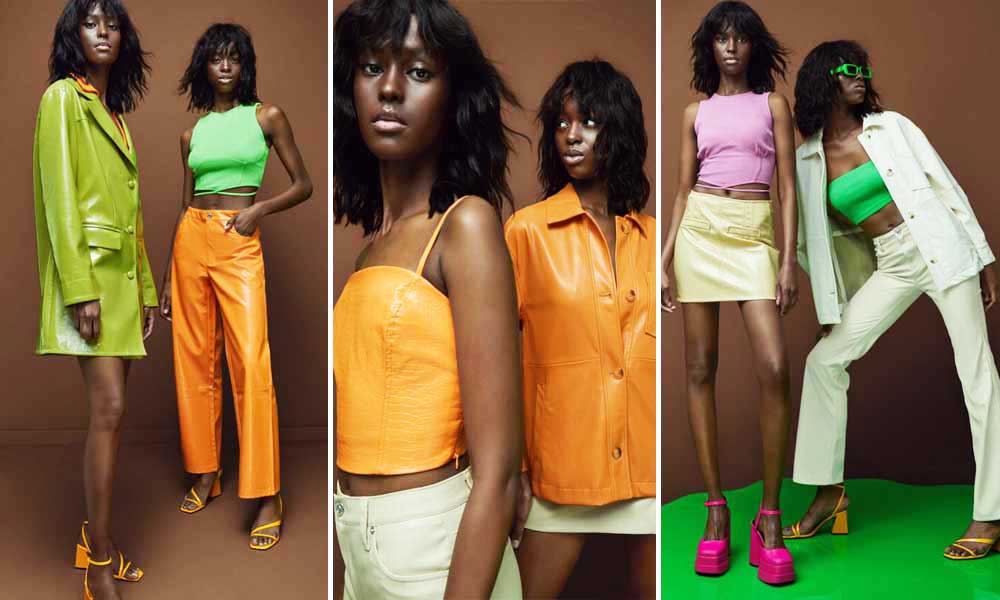 Bershka tendenza colori accesi vinile