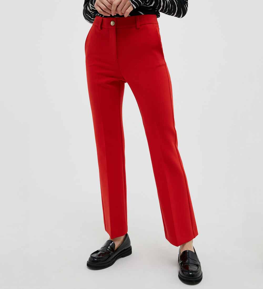 Pantaloni a sigaretta rossi Pantaloni a sigaretta rossi