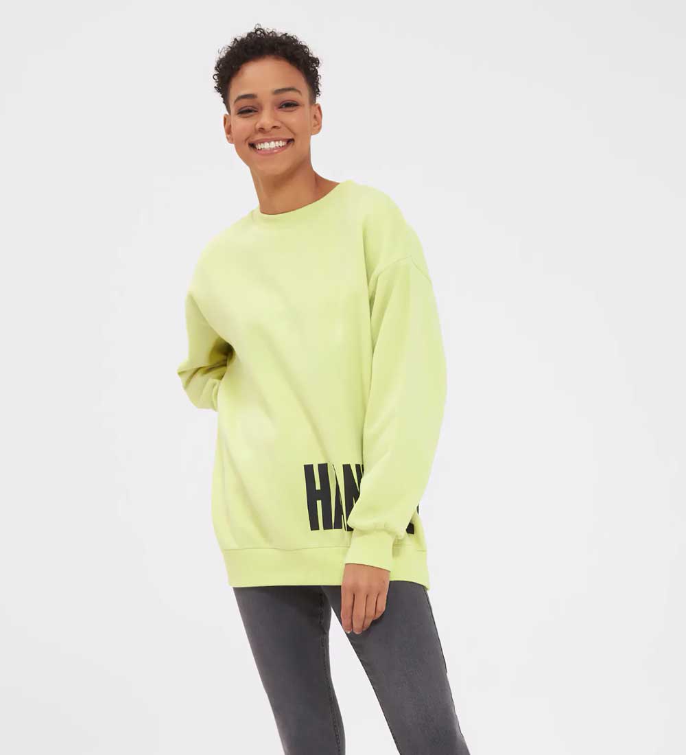 felpa girocollo oversize felpa girocollo oversize