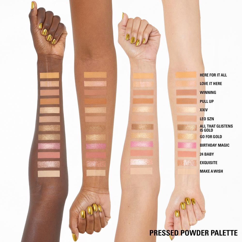 Swatches palette Kylie Cosmetics