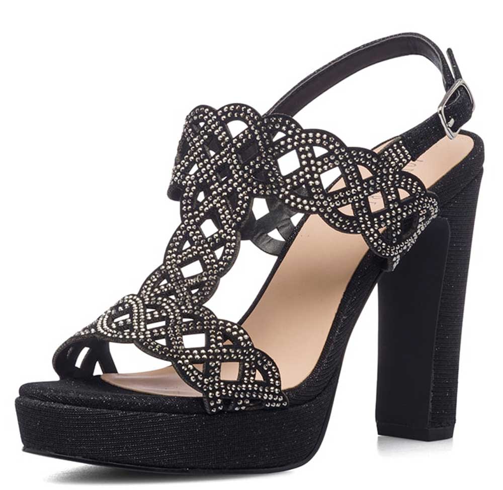 Scarpe nere con deals tacco pittarosso