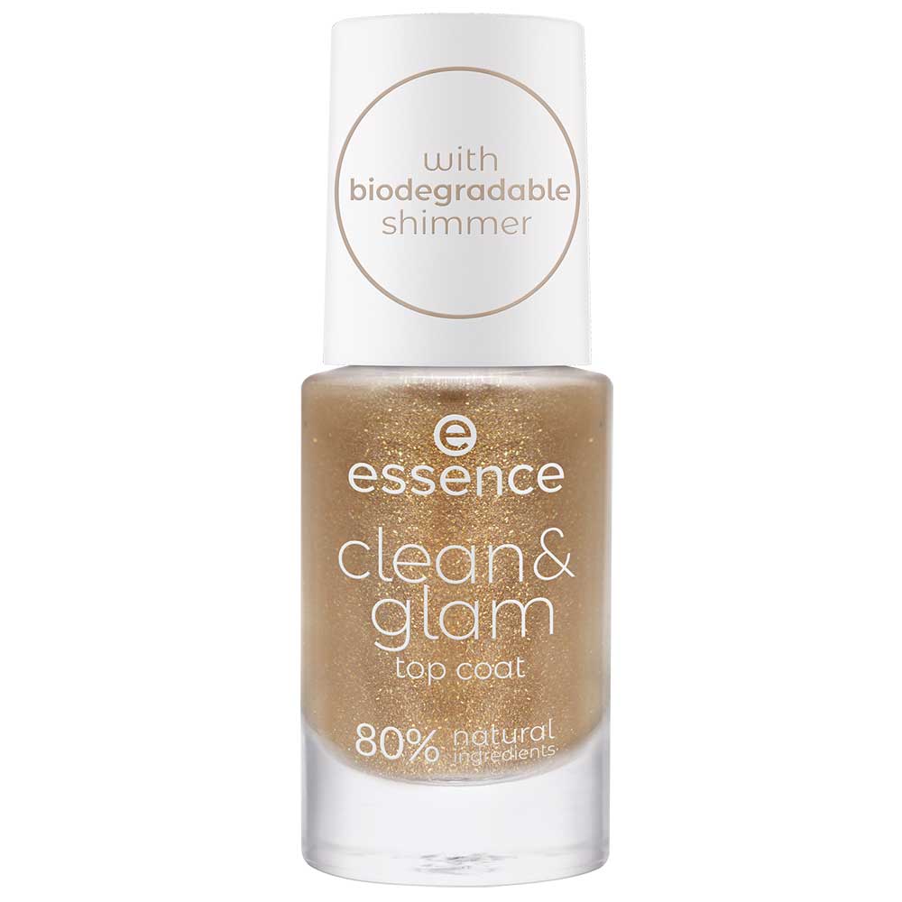 Essence top coat glitter