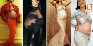 Rihanna incinta look pancione