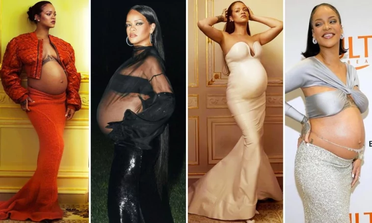 Rihanna incinta look pancione