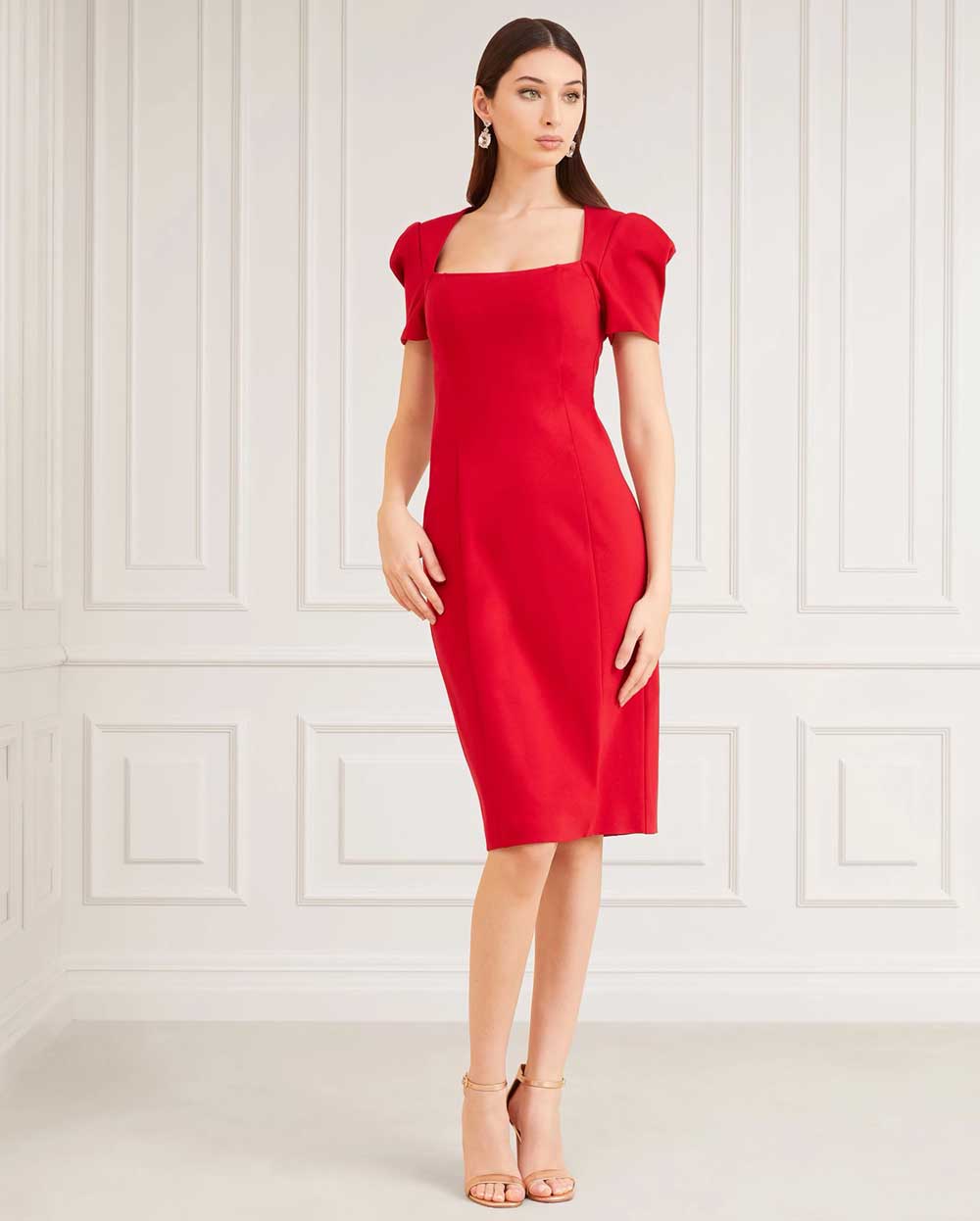 vestito elegante rosso