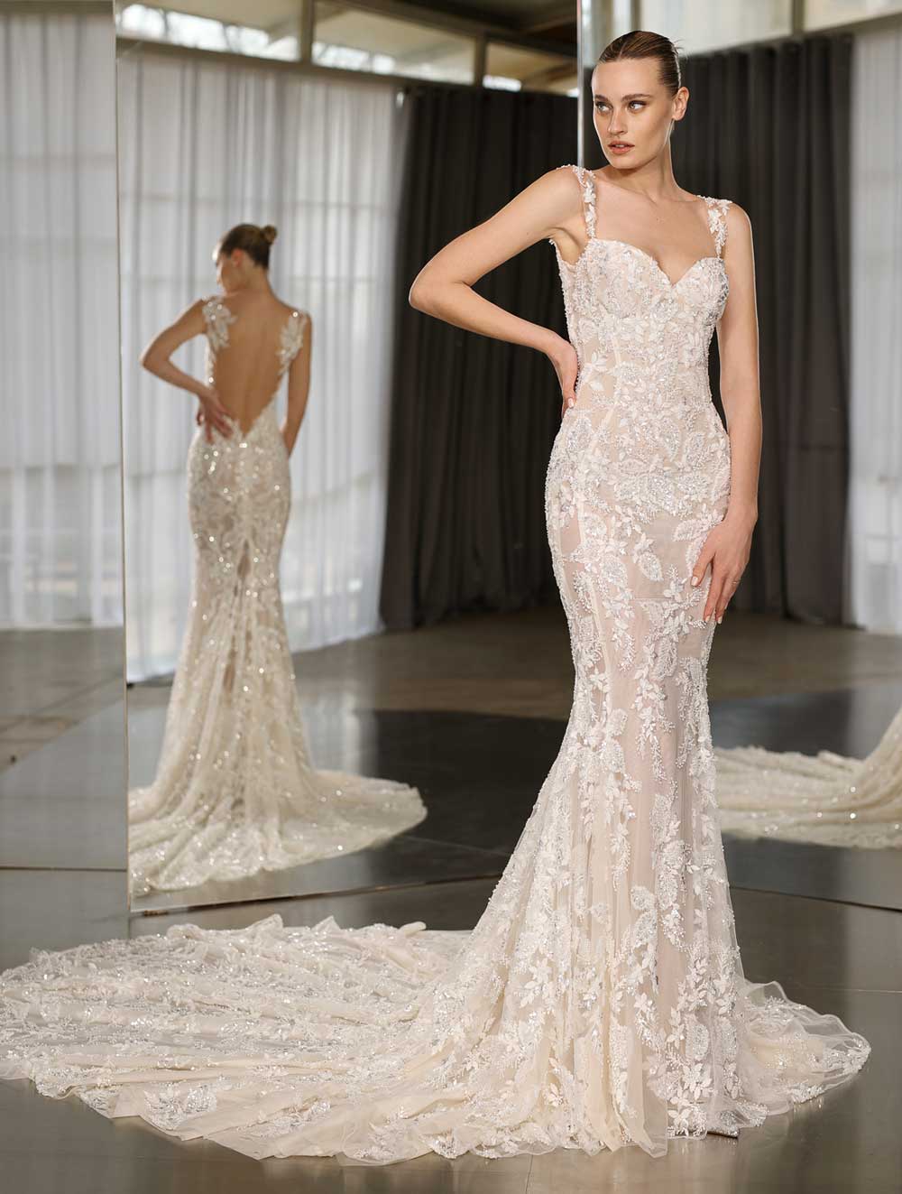 vestito sposa a sirena