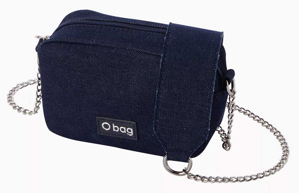tracolla O bag in denim tracolla O bag in denim