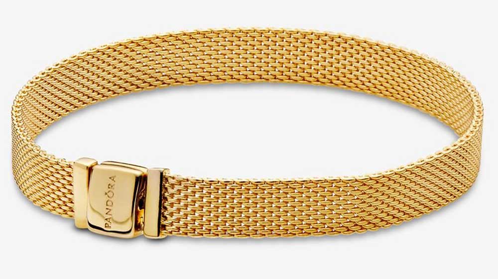 braccialetto oro a maglia