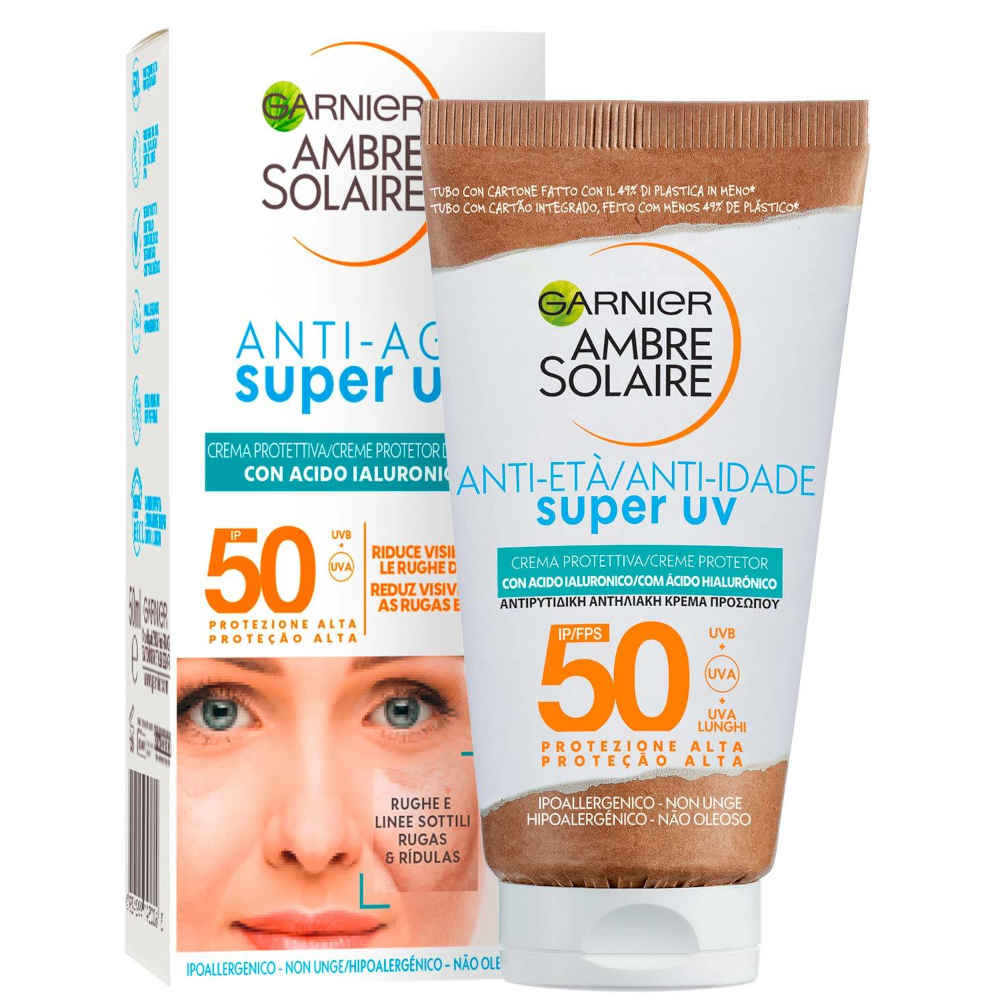 Crema solare viso pelli mature Garnier