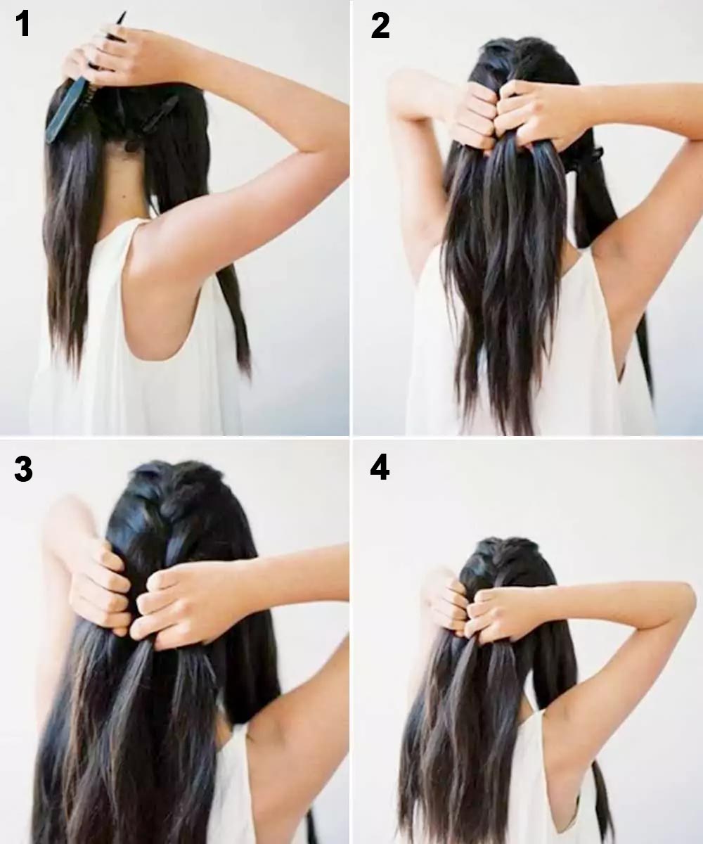 Tutorial acconciatura semplice per capelli lunghi