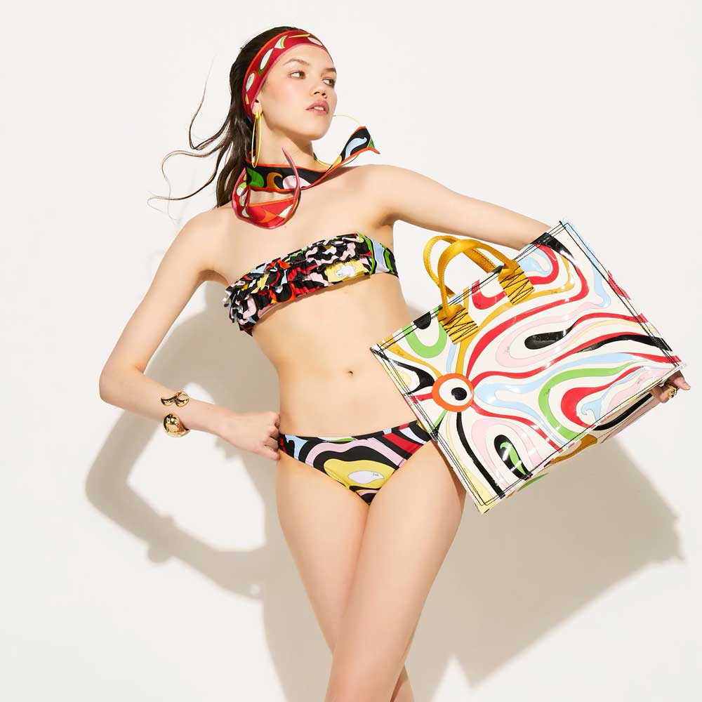 Costume a slip di Emilio Pucci Donna Abbigliamento da Abbigliamento da spiaggia da Costumi interi e da bagno 