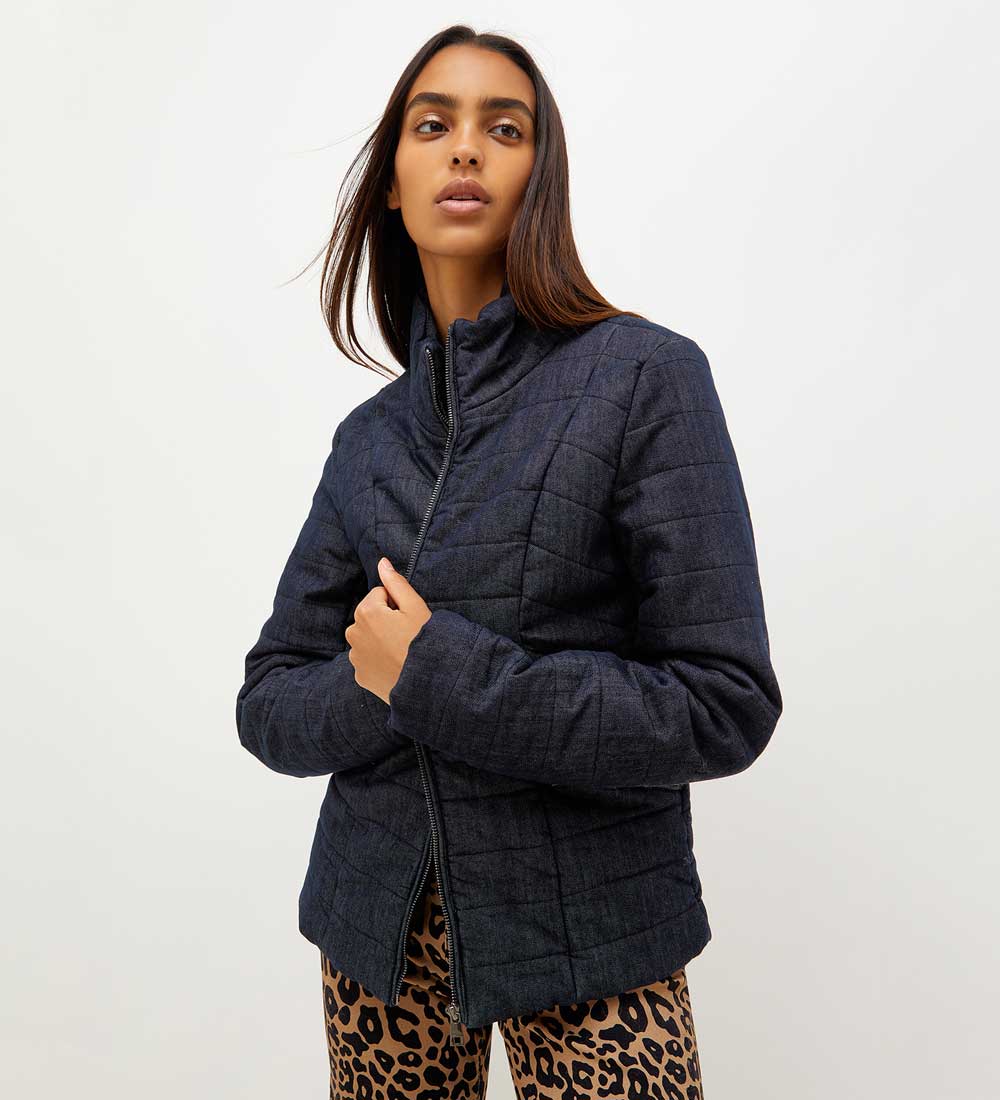 Giacca imbottita in denim Giacca imbottita in denim