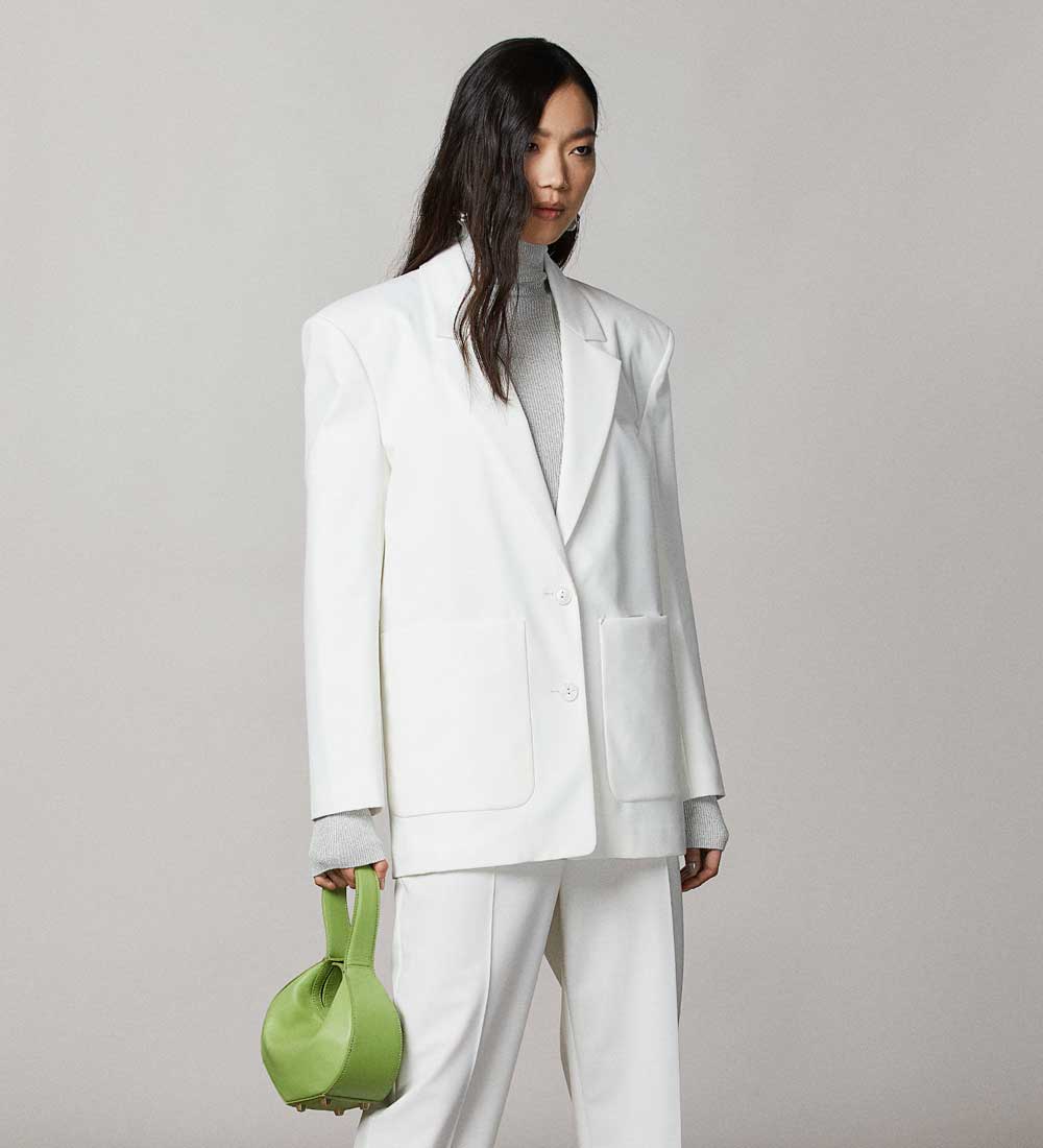 giacca bianca oversize giacca bianca oversize