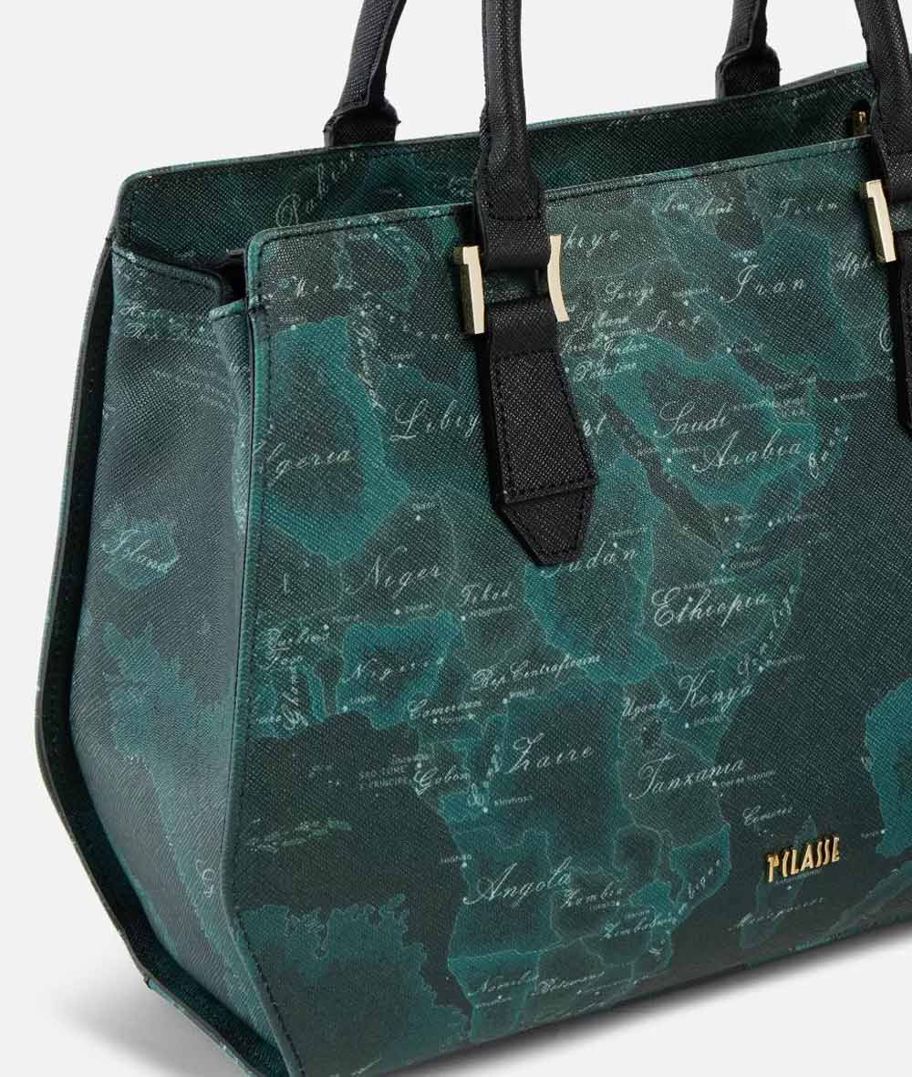 Borsa in pelle verde