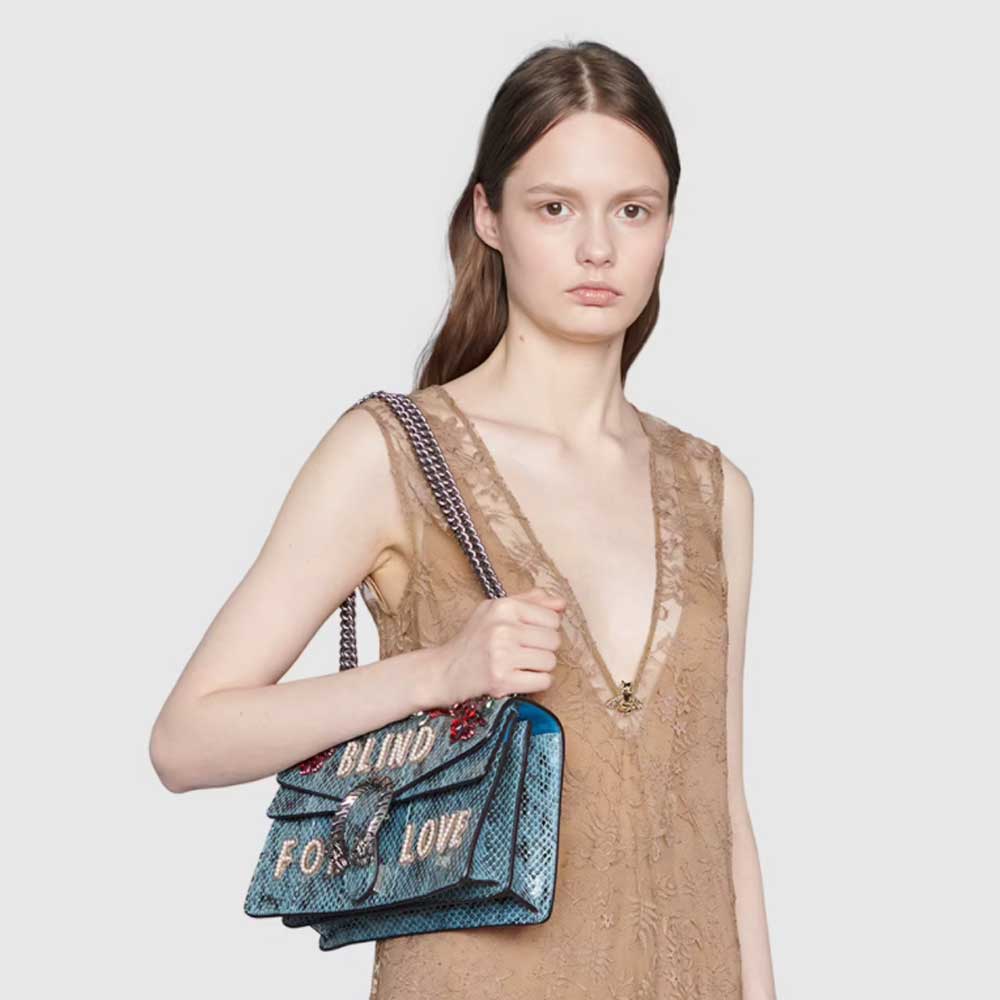 Borsa a spalla Dionysus pitone Borsa a spalla Dionysus pitone