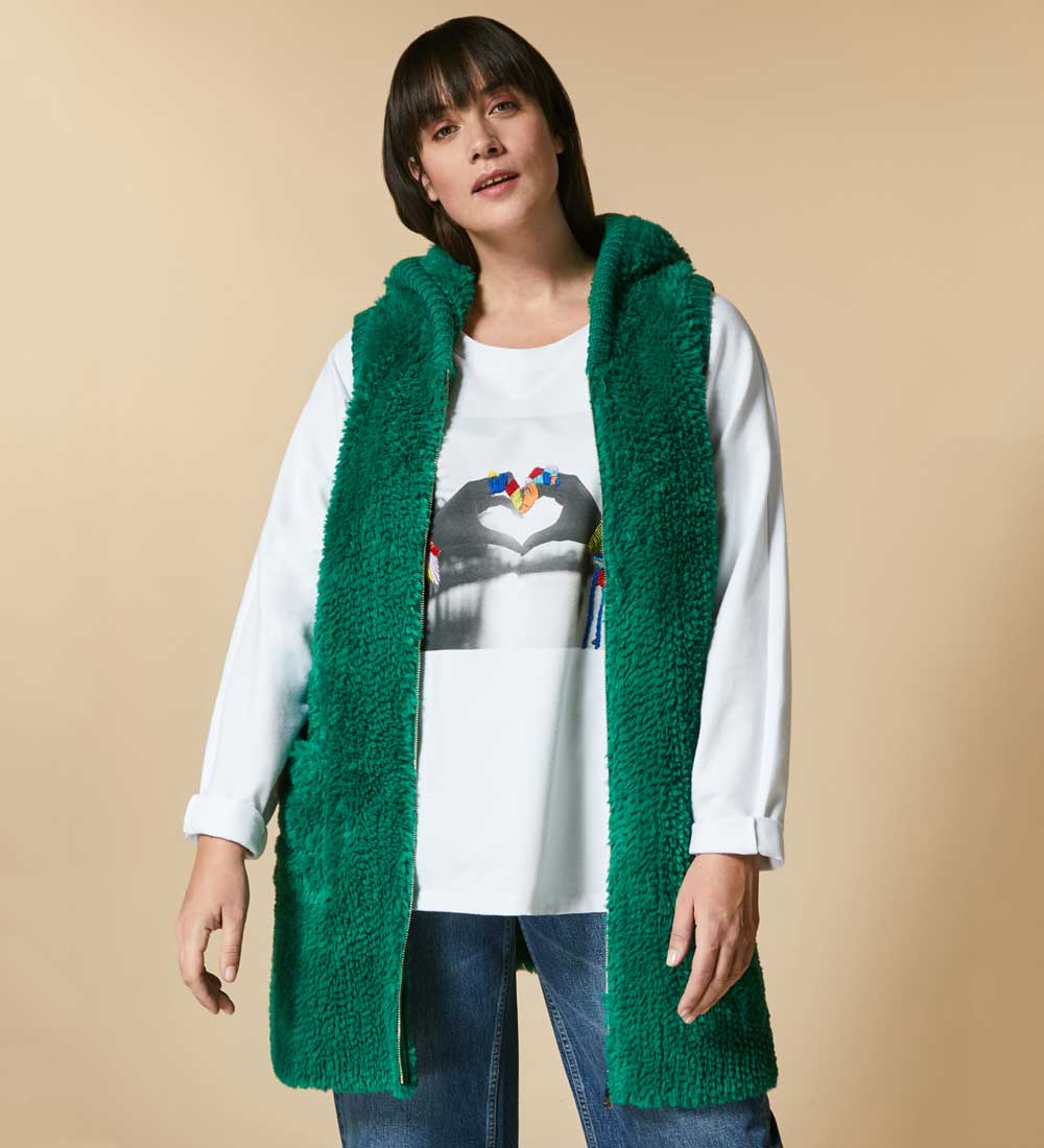 Gilet verde bosco