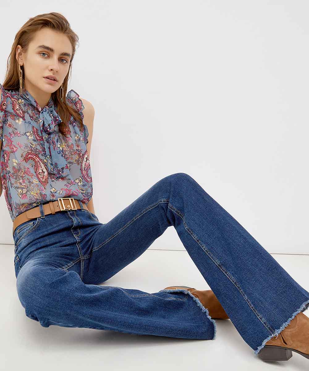 Jeans per on sale stivali texani