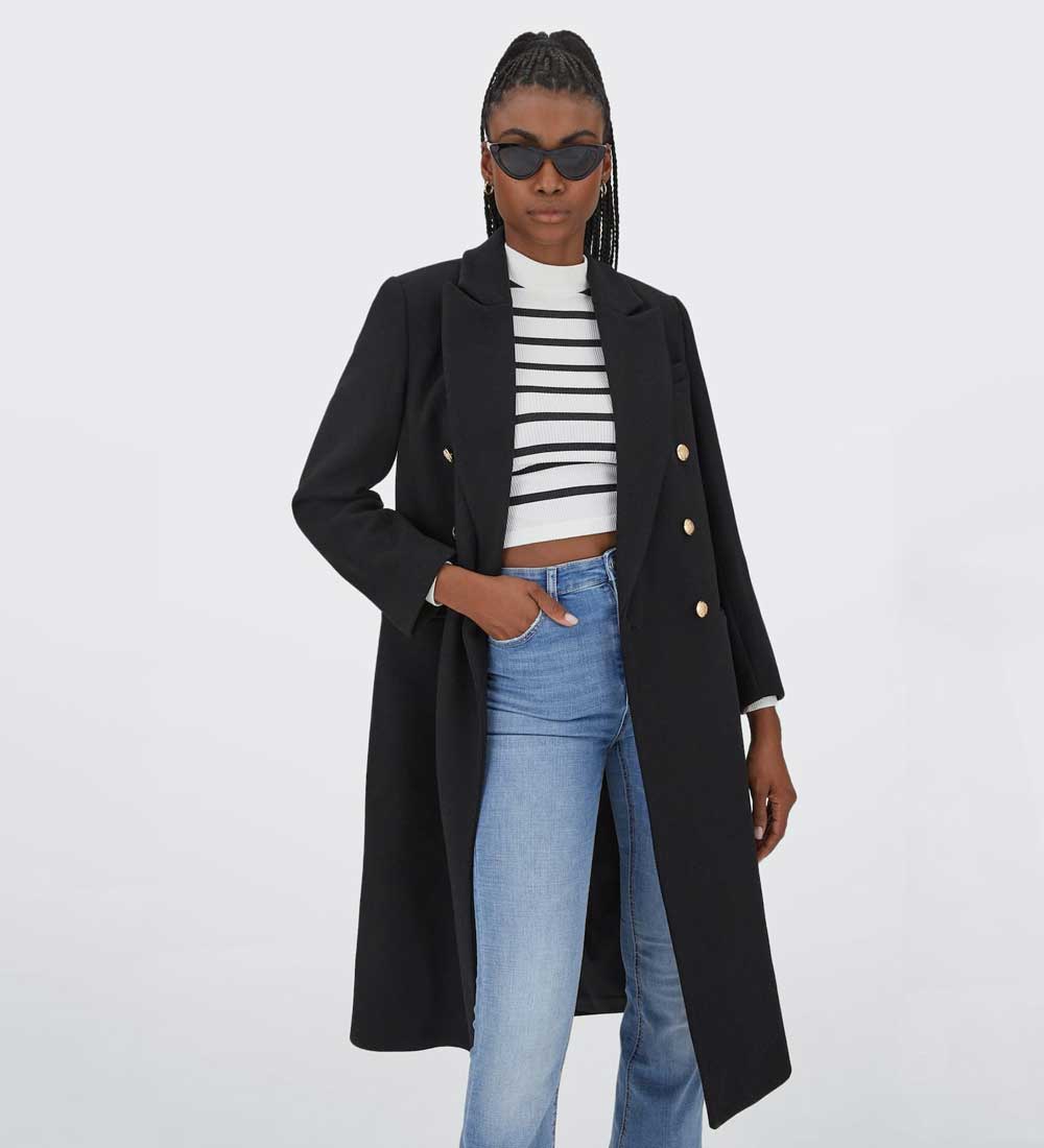 cappotto nero lungo cappotto nero lungo