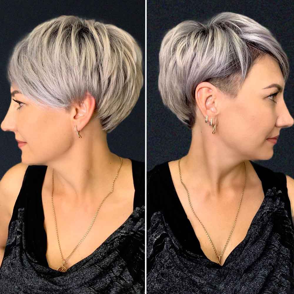 Prima e dopo capelli grigi
