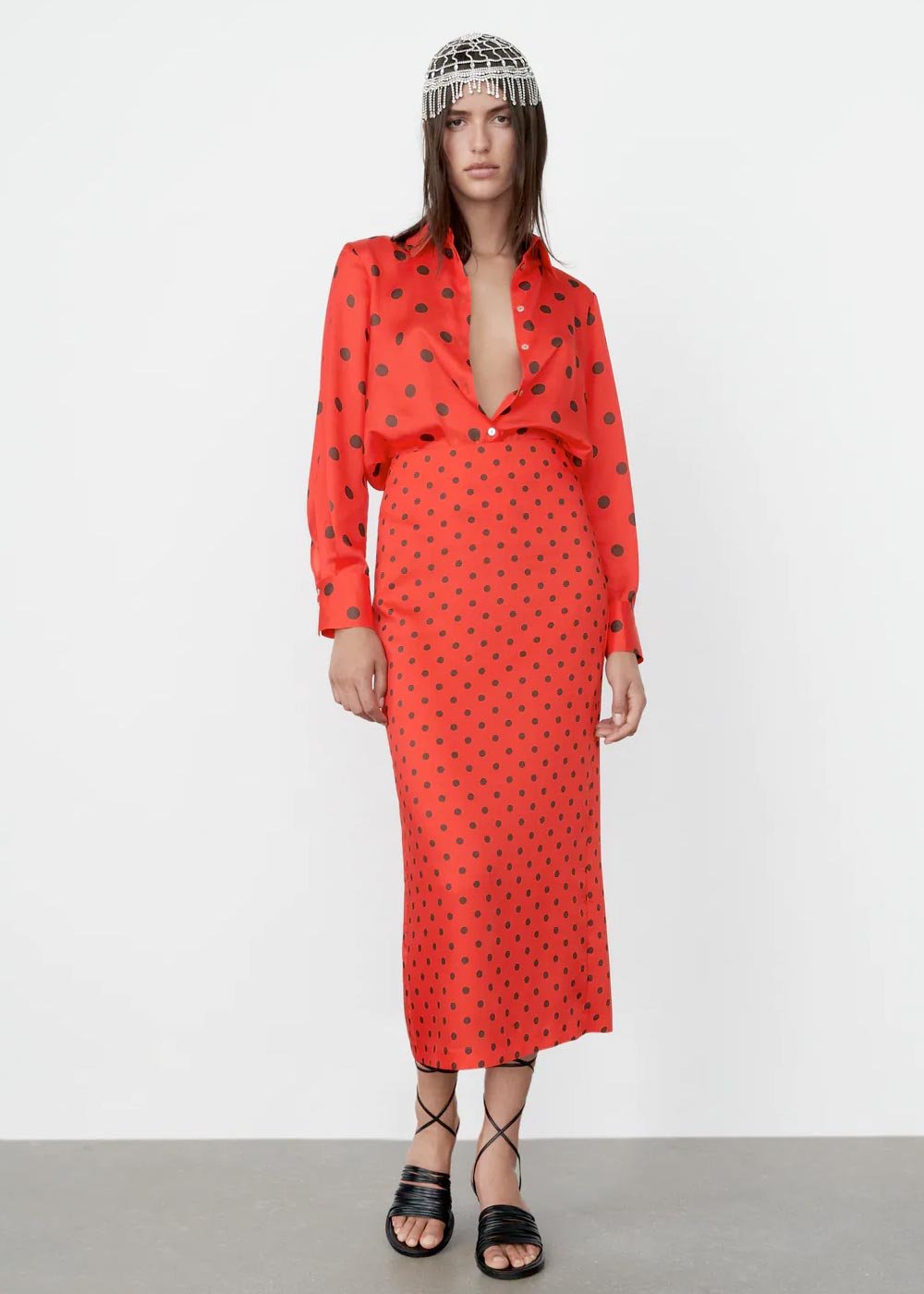 Blusa a pois Zara Blusa a pois Zara