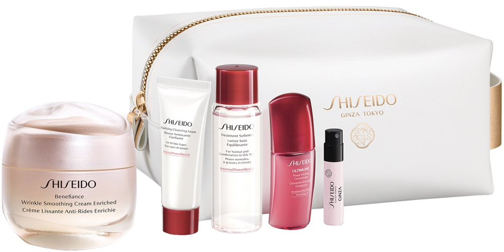 Shiseido set skincare con pochette