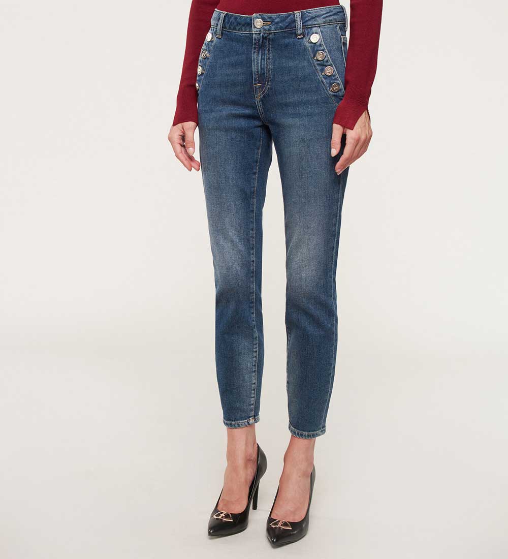 jeans skinny vita alta