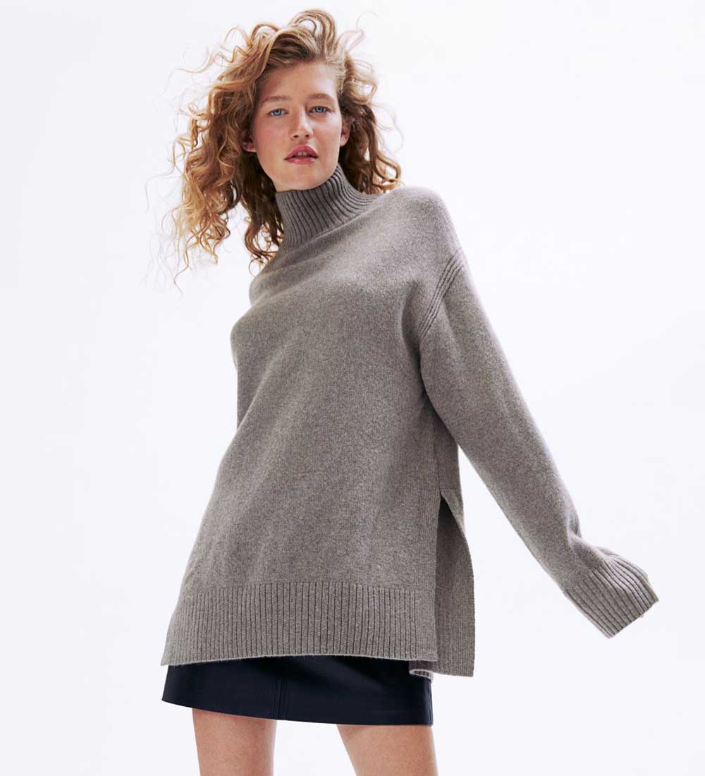 Pullover a dolcevita oversize