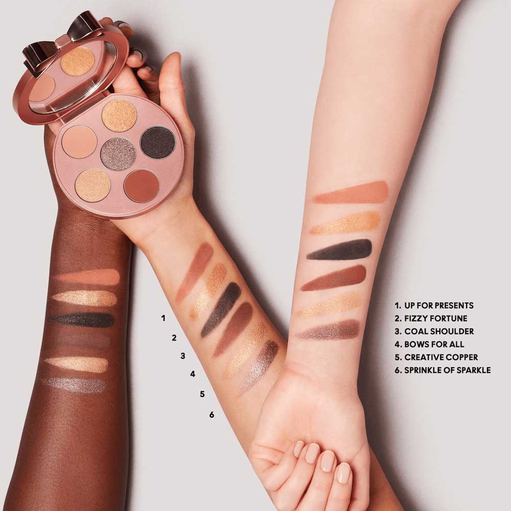 Swatches make up occhi MAC Natale 2022