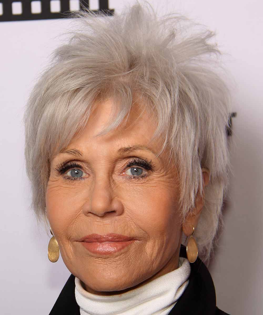 Jane Fonda capelli corti over 70
