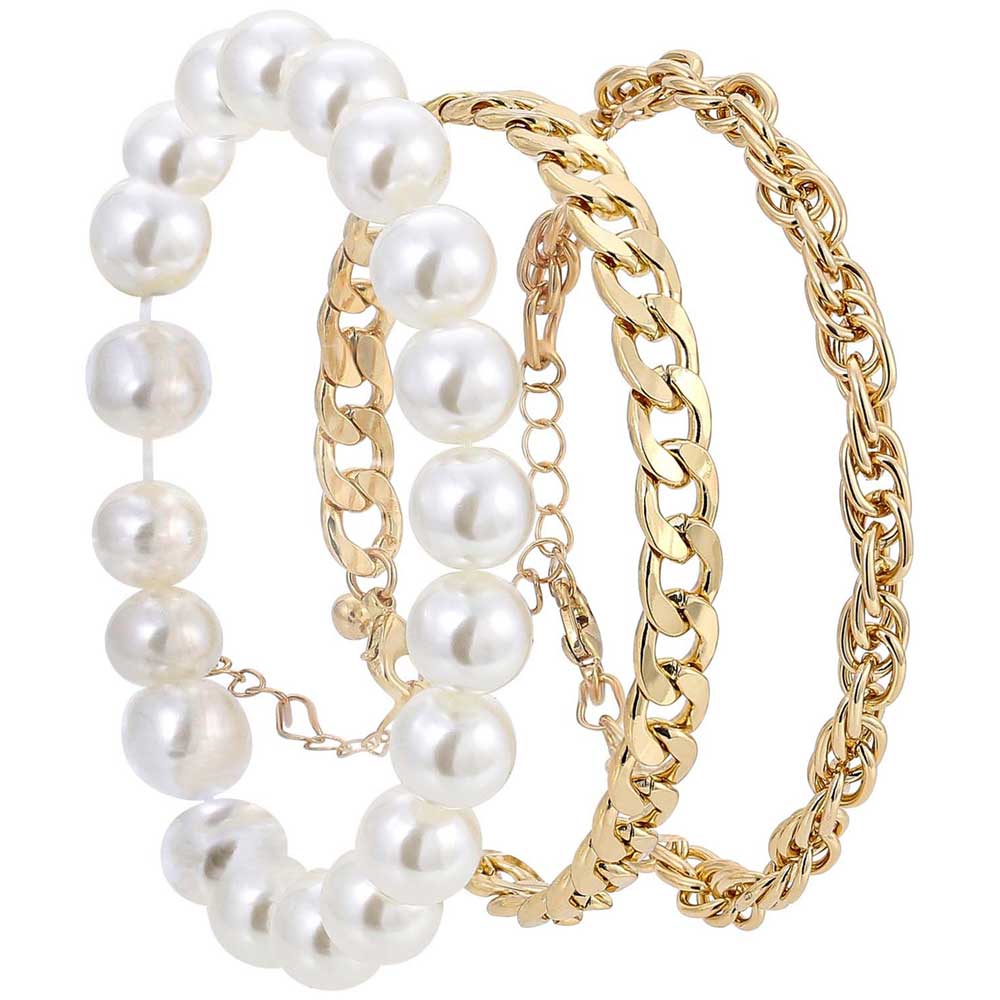 Set bracciali con perle
