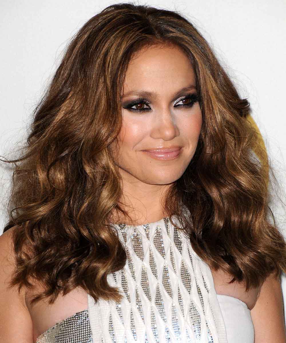 Jennifer Lopez capelli lunghi mossi