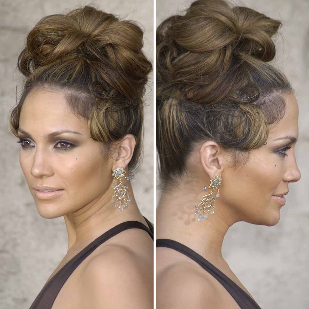 Jennifer Lopez acconciature capelli