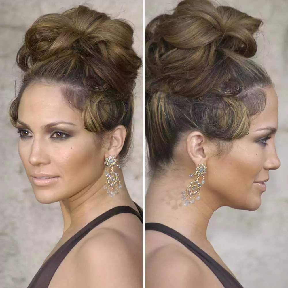 Jennifer Lopez acconciature capelli