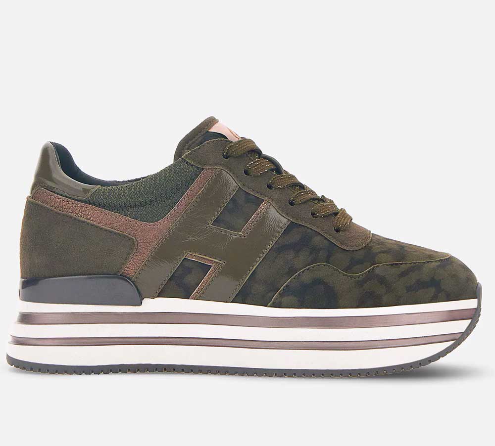 Sneakers animalier verdi