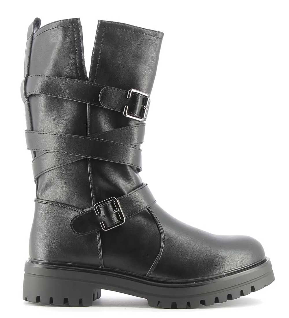 Stivali biker con fibbie Stivali biker con fibbie
