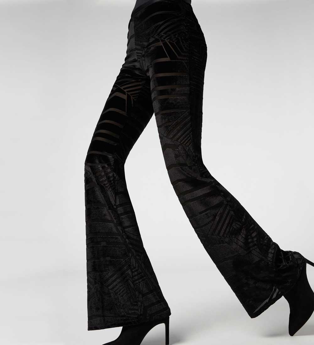 Leggings in velluto a zampa - Calzedonia