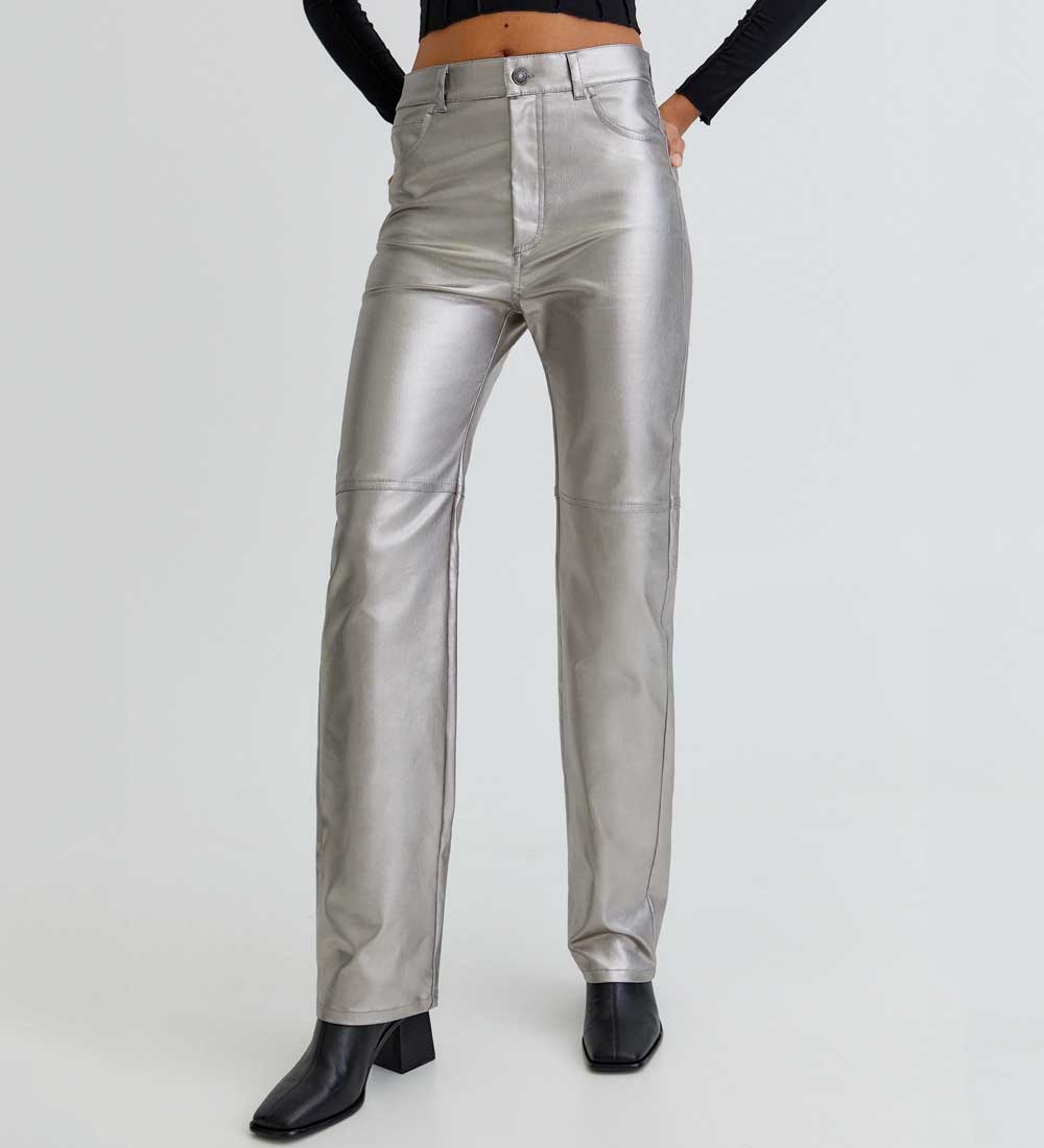 Pantaloni metallizzati Pull&Bear