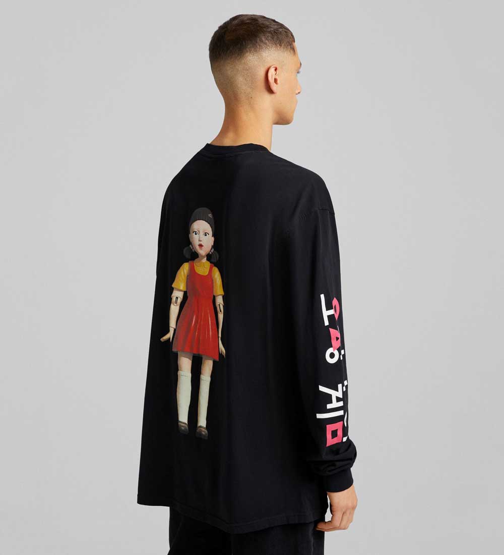 Maglia con stampa Bershka Maglia con stampa Bershka