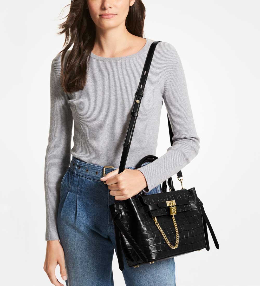 Borse Hamilton Michael Kors con stampa coccodrillo Borse Hamilton Michael Kors con stampa coccodrillo