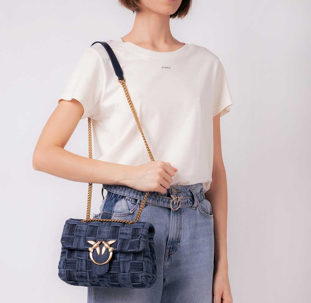 Tracolla jeans Pinko