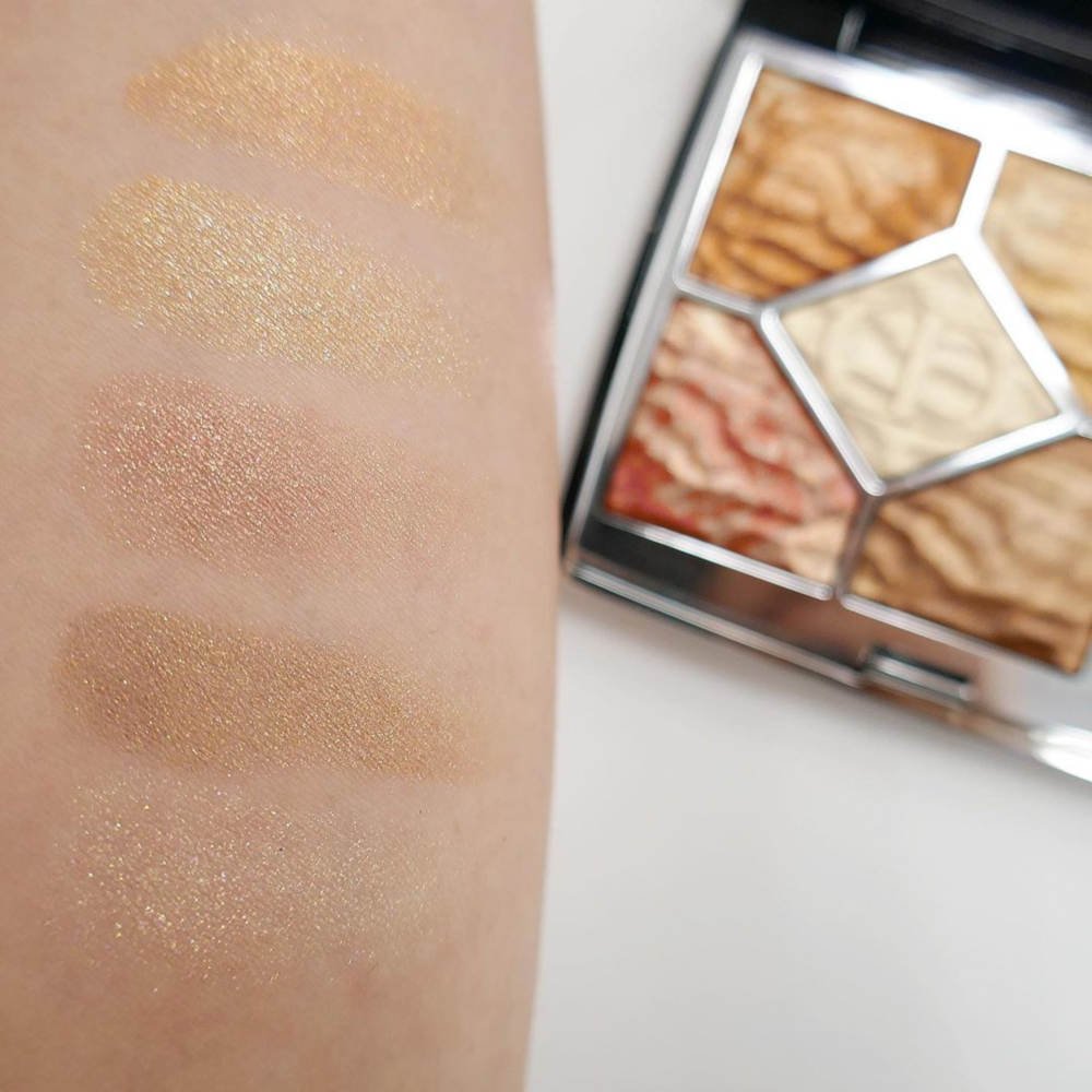 Swatches palette trucco Dior Dune