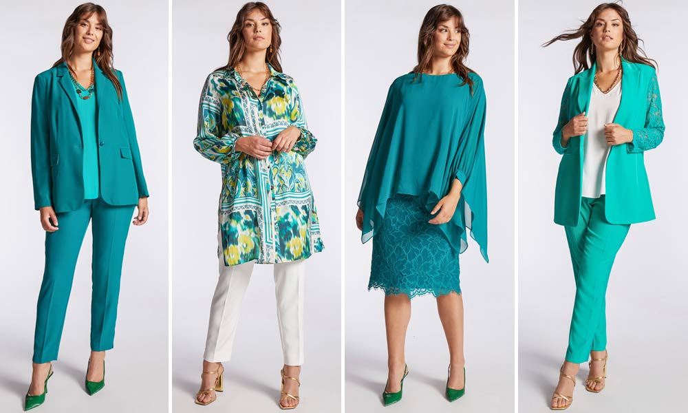 Fiorella Rubino tendenza verde acqua teal