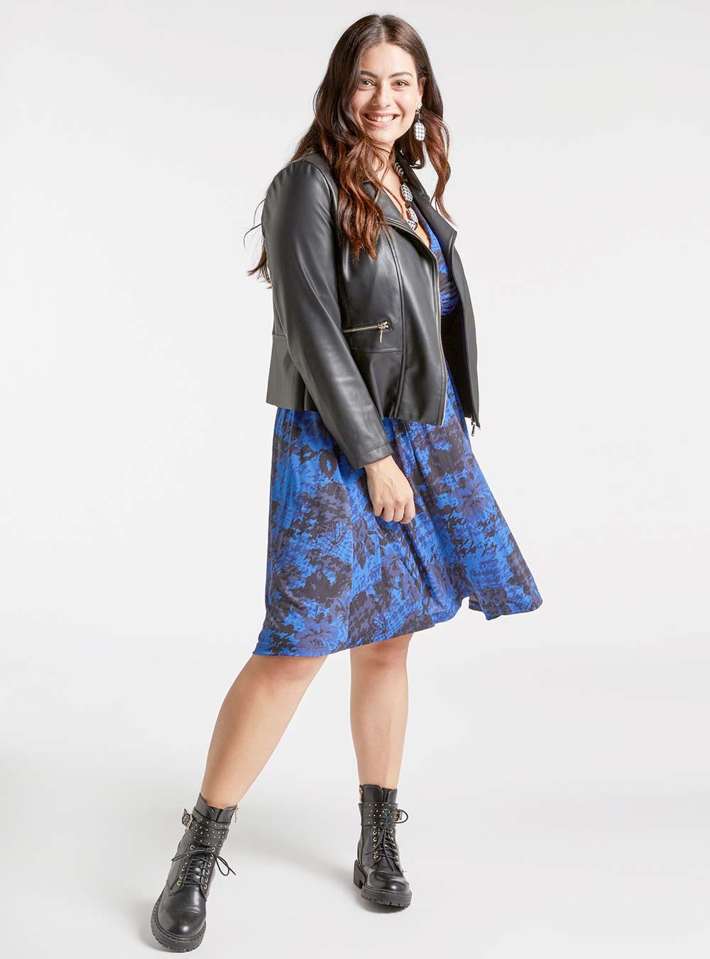 Fiorella Rubino tendenze bluette pied de poule Fiorella Rubino tendenze bluette pied de poule