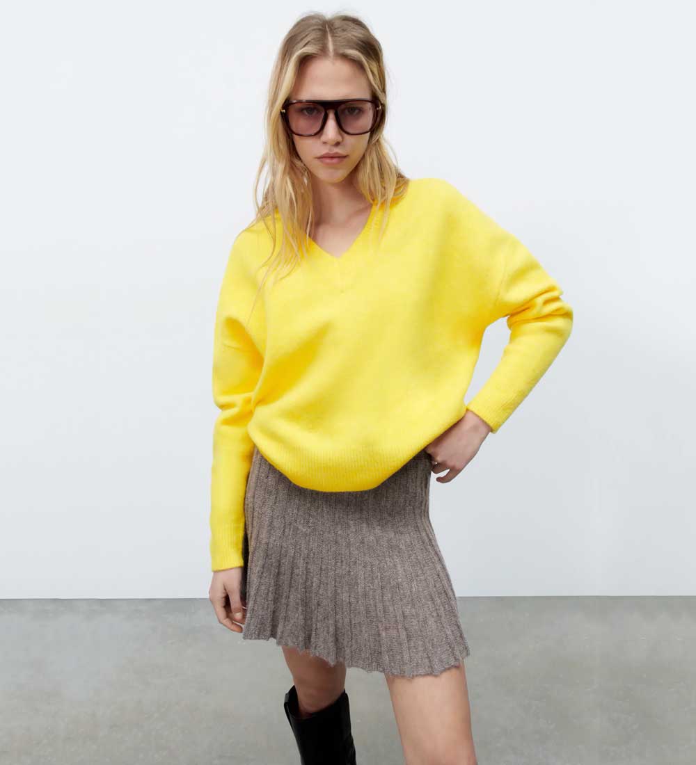 Pullover giallo Zara