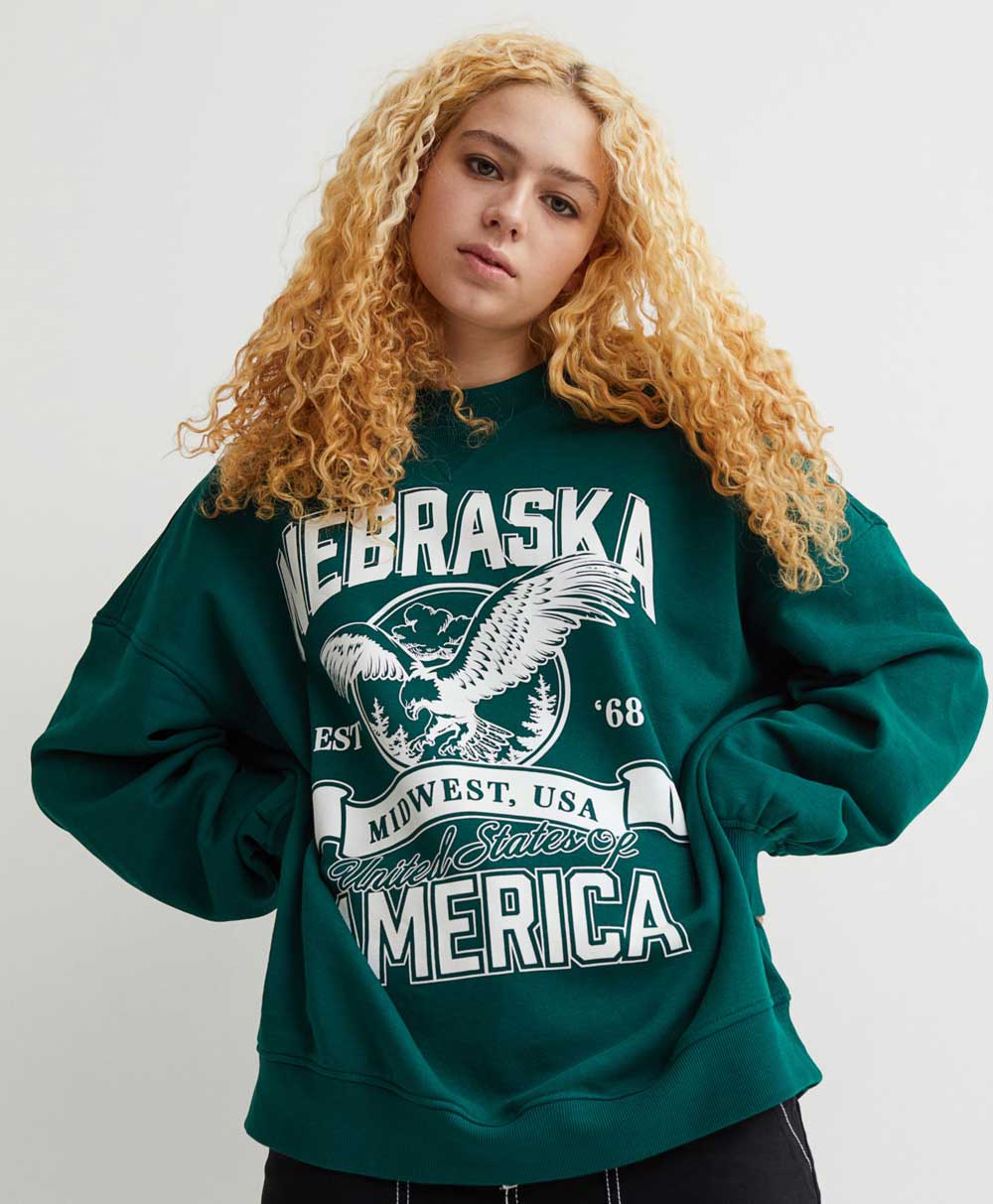 H&M tendenza stile college