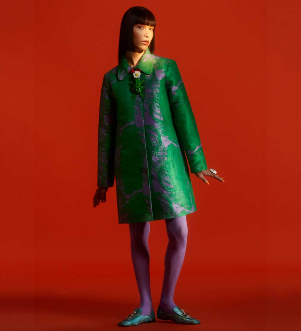 Soprabito in tessuto jacquard Soprabito in tessuto jacquard
