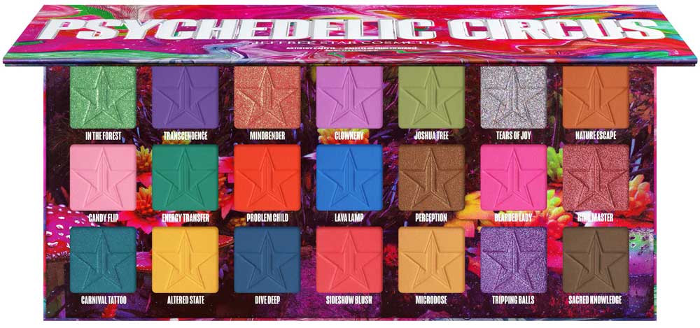 Jeffree Star palette occhi Psychedelic Circus