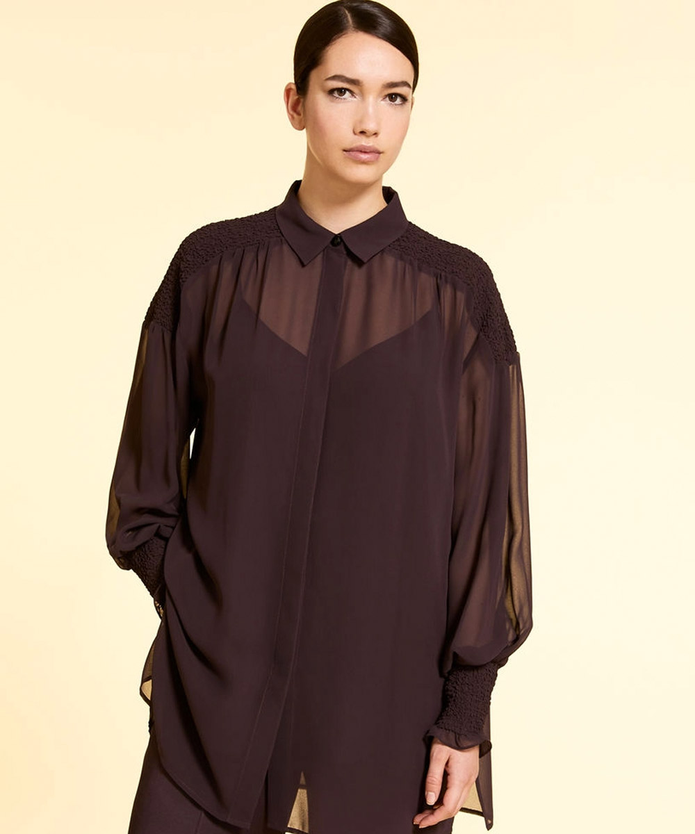 Camicia in chiffon